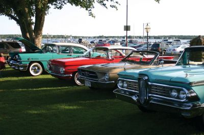 Car Show
2009 Mattapoisett Heritage Days started on Friday August 7, 2009 with an antique car show and a cookout dinner at Shipyard Park. Photo by Anne O'Brien-Kakley
