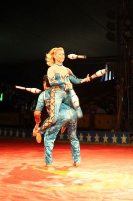 Circus Time
The Cole Brothers Circus made its annual visit to Rochester's Plumb Corner on Wednesday, June 24 and Thursday, June 25. The Circus, which featured highflying aerial acts, animal acts and plenty of clowns played four shows under the big top during its two-day stay. Proceeds from the circus will help to fund children's events throughout the year at Plumb Corner such as the Annual Easter egg hunt and the Halloween party. Photo by Robert Chiarito
