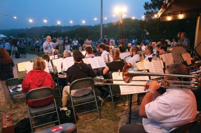 Celebrating the 4th
Marion's annual fireworks display attracted several thousand people to the town's Silvershell Beach Park on Friday evening July, 3. The Marion town band entertained the crowd until dusk when the night's big show lit up the sky's above Sippican Harbor. The Marion Fireworks Committee raised all of the funds for the event through private donations, collected up through the night of the show. Photo by Robert Chiarito.
