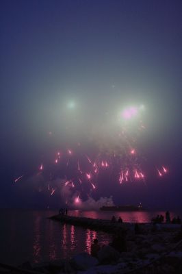 Celebrating the 4th
Marion's annual fireworks display attracted several thousand people to the town's Silvershell Beach Park on Friday evening July, 3. The Marion town band entertained the crowd until dusk when the night's big show lit up the sky's above Sippican Harbor. The Marion Fireworks Committee raised all of the funds for the event through private donations, collected up through the night of the show. Photo by Robert Chiarito.
