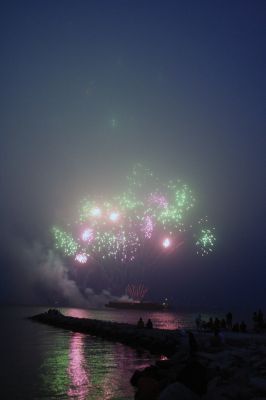 Celebrating the 4th
Marion's annual fireworks display attracted several thousand people to the town's Silvershell Beach Park on Friday evening July, 3. The Marion town band entertained the crowd until dusk when the night's big show lit up the sky's above Sippican Harbor. The Marion Fireworks Committee raised all of the funds for the event through private donations, collected up through the night of the show. Photo by Robert Chiarito.
