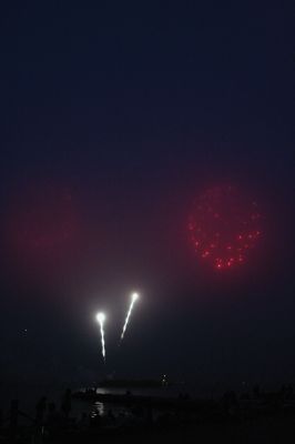 Celebrating the 4th
Marion's annual fireworks display attracted several thousand people to the town's Silvershell Beach Park on Friday evening July, 3. The Marion town band entertained the crowd until dusk when the night's big show lit up the sky's above Sippican Harbor. The Marion Fireworks Committee raised all of the funds for the event through private donations, collected up through the night of the show. Photo by Robert Chiarito.
