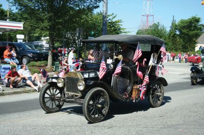 4th of July Parade
The Sun finally broke through the clouds to help make for a glorious Tri-Town Fourth of July weekend highlighted by Marion's annual Independence Day Parade, hosted by the Benjamin D. Cushing Post 2425 Veterans of Foreign Wars. Parade goers lined the streets of Marion Village as floats, antique vehicles, bands, and emergency vehicles made their way along the parade route this past Saturday morning. Photo by Robert Chiarito.
