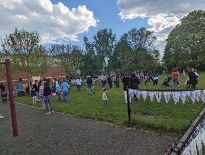 Ice Cream Social
The sun found its way through the rain clouds to shine brightly on Rose Bowman's retirement celebration at Center School featuring ice cream, artwork and fun, family outdoor activities. Photos courtesy of Erin Bednarczyk
