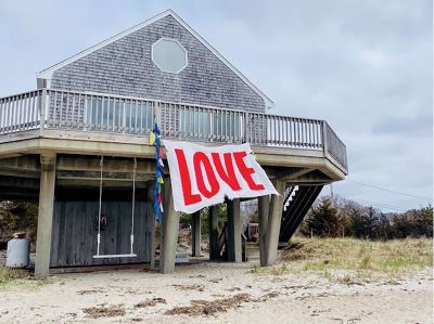 Love Is in The Air
Jennifer Feeney was on a beach walk and snapped this photo on Pico Beach in Mattapoisett which she titled, "Love Is in The Air."
