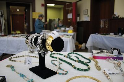 Mattapoisett Library
The Friends of Mattapoisett Library held a sale on November 20 where donated jewelry and accessories including hats, scarves and pocketbooks were available in the library basement. The event raised approximately $900 to support library programs, including museum passes for the children to attend the either free or at significant price reductions, along with crafts, a fish tank, fish and maintenance tools for the library’s children's room, resources for summer visits from petting zoos, and prizes for the Qua
