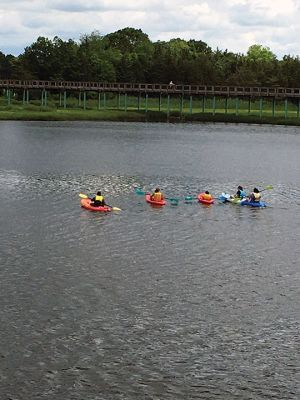 Kayaking
Youths attending the YMCA summer camp practice their kayaking skills. Photo by Marilou Newell
