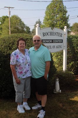 Keel Award
Mike and Sheila Daniel of Rochester are 2022 Keel Award recipients for their many acts of volunteerism and support for the Council on Aging and the First Congregational Church. Photo by Mick Colageo
