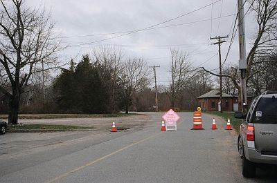 River Road Flood
Wanderer reader Judith Lamson shared these photos of the River Road area when the Mattapoisett River overflowed on Wednesday, March 31. The road was closed to traffic and the plaque base in front of the Herring Run was submerged in water. Photo by Judith Lamson.
