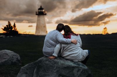 Ned’s Point Lighthouse
Sisters Megan and Haley Pierce of Rochester at Ned’s Point Lighthouse. Photo by Janelle LaPointe
