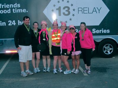 Lady Legs
The ladies of "Lady Legs", a local running team that participated in the Cape Relay that ran from Quincy to Provincetown, MA, ran in intervals all day and all night on May 1 and 2, 2010. The team included Mattapoisett residents Cindy Stellato, Greta Plante, Karen Coucci, Holly Smith, Hannah Brownell and Rochester resident Paula Church. Photo courtesy of Holly Smith.
