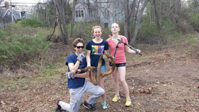 Tabor & Sippican Land Trust
Students from Tabor, volunteering over the past year as part of the school’s established community service program, have worked on lands trust properties across town.  
