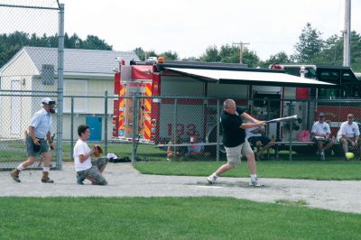 Family Fun Day
Rochester Police Chief Paul Magee demonstrated his baseball skills at the August 21, 2011 Rochester Family Fun Day. Photo by Laura Fedak Pedulli.
