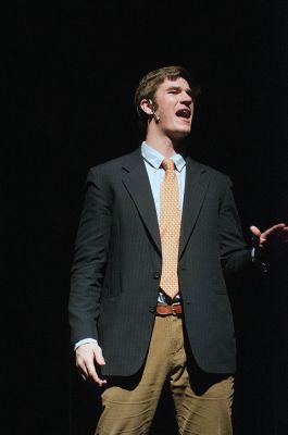 Legally Blonde: The Musical
Megane Mongrain playing Elle Woods and Matthew Tracy who plays her Harvard-bound boyfriend, Warner Huntington III in ‘Legally Blonde: The Musical’, running from February 20 through 22 at 7:30pm in the Fireman Auditorium, Hoyt Hall, Tabor Academy. Photo by Felix Perez. 
