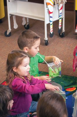 Mattapoisett Free Library
Children flocked to the Mattapoisett Free Library on April 4 for two special events – one to learn about composting with Dr. John Porter and the other where Tricia Weaver taught kids about wind. Photos by Felix Perez
