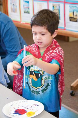 Mattapoisett Free Library
Children flocked to the Mattapoisett Free Library on April 4 for two special events – one to learn about composting with Dr. John Porter and the other where Tricia Weaver taught kids about wind. Photos by Felix Perez
