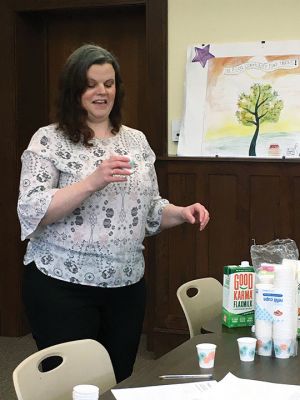 Mattapoisett Public Library
On March 19, the Mattapoisett Public Library hosted another chapter in their sustainability programing with a taste testing of plant-based alternatives to cow's milk. "Milk" from oatmeal, almonds, coconuts, rice, flax seed, soy and even hemp were sipped and evaluated on several criteria including taste. The consensus was mixed with some milks tasting too strongly of their base ingredient such as almonds, too sweet and even too salty, while others passed the test. 
