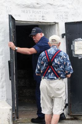 Neds Point Light
The Coast Guard Auxiliary Flotilla 63 conducts Neds Point Lighthouse tours on Thursdays in July and August. Tours continue on July 29 from 10:00 to 11:45 am, and on August 5, 12 and 19 from 4:00 to 5:45 pm. Visitors must be at least 10 years old, and no flip-flops allowed. Photo by Anne OBrien-Kakley.
