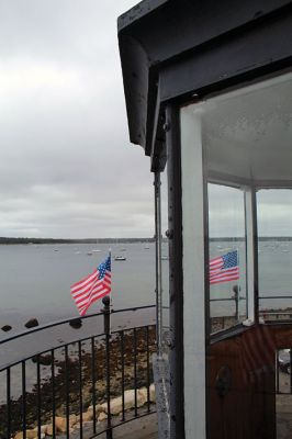 Ned’s Point Lighthouse
Tuesday afternoon offered a sneak preview of the reopening of Ned’s Point Lighthouse scheduled for Saturday, October 9, from 11:00 am to 2:00 pm. Cathy Hardy and Mike Lally, a Texas couple, happened to be in the right place at the right time to become the first visitors to the 183-year-old lighthouse that had been closed for the past two years and three months. The lighthouse typically draws 100 visitors from all over the world when open during any regular, three-hour session. Photo by Mick Colageo
