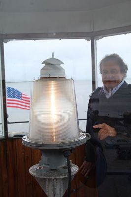 Ned’s Point Lighthouse
Tuesday afternoon offered a sneak preview of the reopening of Ned’s Point Lighthouse scheduled for Saturday, October 9, from 11:00 am to 2:00 pm. Cathy Hardy and Mike Lally, a Texas couple, happened to be in the right place at the right time to become the first visitors to the 183-year-old lighthouse that had been closed for the past two years and three months. The lighthouse typically draws 100 visitors from all over the world when open during any regular, three-hour session. Photo by Mick Colageo
