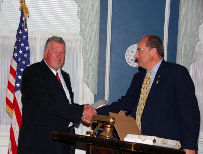 Top Lions
Lion Kenneth Dawicki was honored by the club with the Lion of the Year Award presented by outgoing President Joe Rego.
