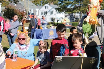 Family Fun Festival 
Families came out in record numbers to enjoy the 4th Annual Fall Free Family Fun Festival sponsored by the Mattapoisett’s Lion Club on October 19 held at Shipyard Park. Bruce Rocha of the club estimated attendance at over 400. Kids and adults alike enjoyed free face painting, bowling with pumpkins, a corn hole toss, snacks, hayrides to Ned’s Point and, yes, free pumpkins to take home. Photos by Marilou Newell and Sandra Frechette
