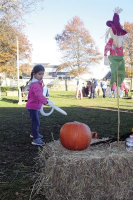 Family Fun Festival 
The 3rd annual Family Fun Festival sponsored by the Mattapoisett Lions treated families to a day of fall time fun on November 4 with games like pumpkin bowling, pin the nose on the pumpkin, and corn hole, along with free hayrides throughout the village. Photos by Jean Perry
