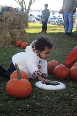 Family Fun Festival 
The 3rd annual Family Fun Festival sponsored by the Mattapoisett Lions treated families to a day of fall time fun on November 4 with games like pumpkin bowling, pin the nose on the pumpkin, and corn hole, along with free hayrides throughout the village. Photos by Jean Perry
