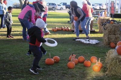 Family Fun Festival 
The 3rd annual Family Fun Festival sponsored by the Mattapoisett Lions treated families to a day of fall time fun on November 4 with games like pumpkin bowling, pin the nose on the pumpkin, and corn hole, along with free hayrides throughout the village. Photos by Jean Perry
