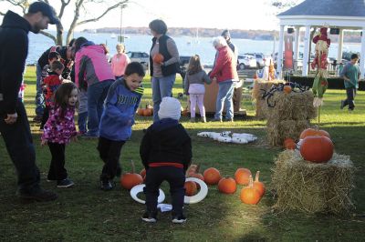 Family Fun Festival 
The 3rd annual Family Fun Festival sponsored by the Mattapoisett Lions treated families to a day of fall time fun on November 4 with games like pumpkin bowling, pin the nose on the pumpkin, and corn hole, along with free hayrides throughout the village. Photos by Jean Perry
