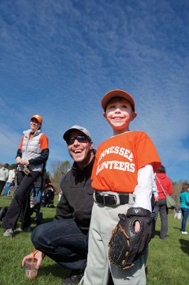 Old Rochester Little League
The Old Rochester Little League celebrated its Opening Day of the 2016 season on Saturday, April 30 at Gifford Park off Dexter Road in Rochester. The young athletes took part in the traditional Opening Day parade, which began at Dexter Park and concluded at Dexter Field. The players then circled the field for the National Anthem, with a flyover by Glenn Lawrence in his plane. After opening ceremonies, the first games of the season were held. Photo by Colin Veitch
