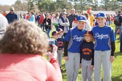 Old Rochester Little League
The Old Rochester Little League celebrated its Opening Day of the 2016 season on Saturday, April 30 at Gifford Park off Dexter Road in Rochester. The young athletes took part in the traditional Opening Day parade, which began at Dexter Park and concluded at Dexter Field. The players then circled the field for the National Anthem, with a flyover by Glenn Lawrence in his plane. After opening ceremonies, the first games of the season were held. Photo by Colin Veitch
