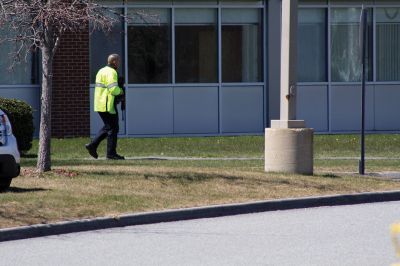 ORR Lockdown
ORR was in lockdown on Thursday, April 14, after the Mattapoisett Police Department received a call pertaining to a gunman at the school. According to Captain Anthony Days of the Mattapoisett Police, an out-of-state call center alerted them of an Internet chat about a person with a gun at the school. The threat, along with about 30 other similar threats to Massachusetts’ schools that day, turned out to be a hoax. Photos by Jean Perry
