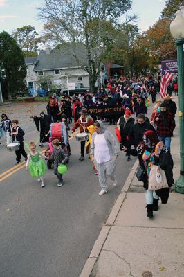 Halloween Parade
The Marion Art Center held its annual Halloween Parade Tuesday afternoon in the village with the help of musicians from Sippican Elementary School and many community participants in costume. Photos by Mick Colageo
