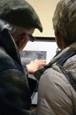 All Abstract
The Marion Art Center opening reception for its latest exhibit “All Abstract” delighted gallery-goers on March 7, with many guests remarking on how playful and different this particular show is from the MAC’s exhibits in the past. Photo by Jean Perry
