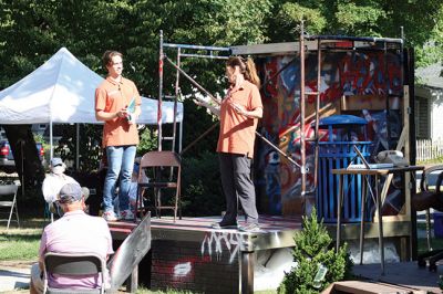 Good People
The Marion Art Center produced the play “Good People” last weekend to an outdoor audience at Bicentennial Park in Marion. Photos by Mick Colageo
