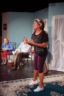 Vanya and Sonia and Masha and Spike
The production of “Vanya and Sonia and Masha and Spike” will run August 11-13 and 18-20 at 7:30 pm at the Marion Art Center theater, starring Barbie Burr, Cynthia Latham, David Horne, Adam Roderick, Sam Roderick, Susan Sullivan and Suzie Kokkins. Tickets are $18 for the public, $15 for members. For reservations, call the MAC at 508-748-1266 or email marionartcenter@verizon.net. Photos by Colin Veitch
