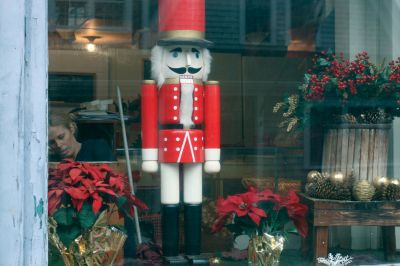 Tis the Season
The Nutcracker stands vigilant in the window at the Marion General Store.
