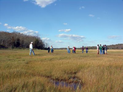 New Trail
The Mattapoisett Land Trust showed off the the Walega-Livingstone Preserve, located on Brandt Island Cove, on October 16, 2011. For more information about the preserve or MLT, call 774-377-9191, or e-mail info@mattlandtrust.org. Photo courtesy of Gary Johnson.
