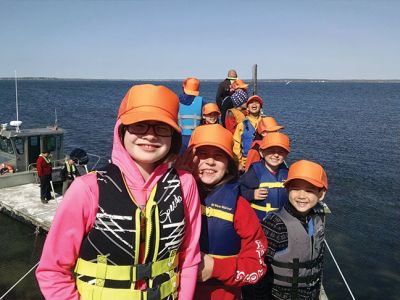 Marion Natural History Museum
The Marion Natural History Museum’s after school program recently visited Bird Island. Many thanks to Isaac Perry and the Marion Harbormaster crew for a wonderful trip to view the changes taking place at Bird Island. Photo courtesy Elizabeth Liedhold
