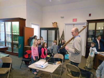 Marion Natural History Museum
The Marion Natural History Museum wishes to thank Dr. Moore for sharing some of his considerable background in whale biology with our after-school group. We learned about some of the success stories as well as some of the challenges, such as fishing gear and boat strikes, that whales face off our shores. To learn more please visit the International Fund for Animal Welfare website, (IFAW.org).

