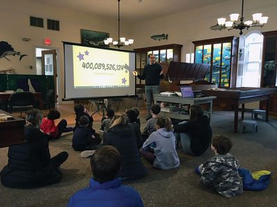 Marion Natural History Museum
The Marion Natural History Museum's afterschool group enjoyed learning about our local birds in anticipation of the upcoming "Great Backyard Bird Count" event on February 14-17. The GBBC is a great citizen-science initiative to gauge how our bird species are doing, and all it takes is 15 minutes to count the number of species and how many of each, and submit your findings to Great Backyard Bird Count (GBBC) website: birdcount.org. Photos courtesy Elizabeth Leidhold
