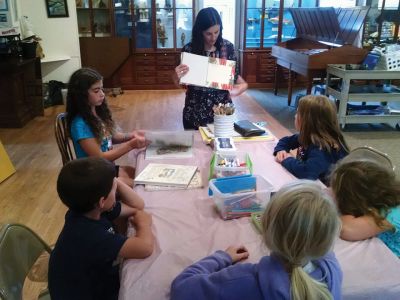 Marion Natural History Museum
A Nature Journaling workshop was recently held at the Marion Natural History Museum. Many specimens from the museum's collections were used during this rainy Wednesday afternoon program. Thanks to Tricia Cassidy for helping us to draw from nature. Photo courtesy Elizabeth Leidhold
