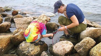 Life Along the Shore 
The Marion Natural History Museum’s Life Along the Shore program enjoyed learning a little something about the crabs that inhabit the Marion shoreline during the July 2013 session. Photos courtesy of Elizabeth Leidhold
