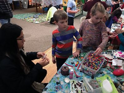 Marion Natural History Museum
The Marion Natural History Museum after school group enjoyed making gifts with natural and recycled materials at their annual holiday party. We wish to thank all the volunteers from Tabor Academy, ORRHS, and the parents for all their help with our programs this past year. Upcoming programs will be posted on the museum's website www.marionmuseum.org, and on the museum's Facebook page. 
