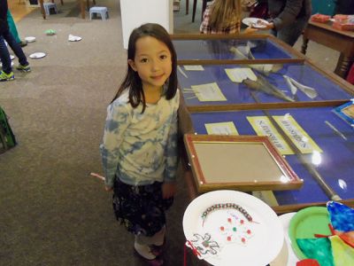 Marion Natural History Museum
On Wednesday, Dec. 10th, the Marion Natural History Museum afterschool group enjoyed working on crafts from nature and recycled materials.  Thank you to all the volunteers who made this such a happy and fun-filled event. Many, many thanks to Grace Moran for her kind donation of frames complete with glass, which the students used to create their own masterpieces for gift-giving. Please keep checking the website for our upcoming list of after-school programs for 2015; www.marionmuseum.org.
