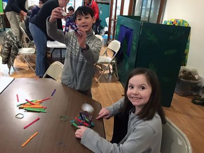 Marion Natural History Museum
On Wednesday, February 27, the MNHM after school group enjoyed a lesson in elasticity and energy with engineer Mark Whalen. We built our own catapults and had a lot of fun launching a variety of objects. Many thanks to Mark for another exciting engineering-related opportunity for our group. Photo courtesy Elizabeth Leidhold
