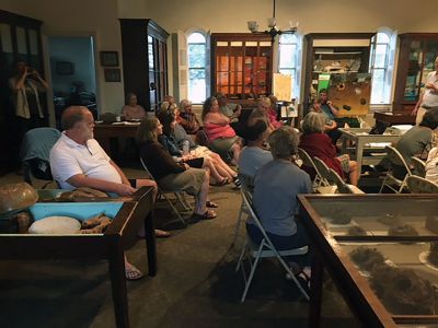 Marion Natural History Museum
On Friday night, the Marion Natural History Museum hosted Dr. Michael Moore of the Woods Hole Oceanographic Institute for his presentation, “North Atlantic Right Whales,” an inside story on the plight of the population of right whales. He spoke about whale entanglement and described the damage conventional lobster fishing equipment does to a whale's anatomy. He also gave us some hope for the future, as more recently developed technologies are adopted to prevent entanglements from stationary lobster gear sus
