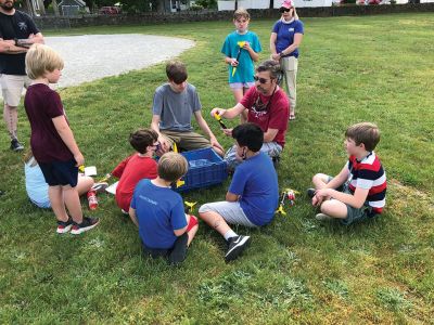 Marion Natural History Museum
The Marion Natural History Museum's afterschool group had a wonderful time setting off their rockets on June 9. Despite the blistering hot weather, the rockets were all successfully launched, and the parachutes deployed (most of the time). The students had built their rockets at home before the program with a YouTube video created by the program's presenter, Mike Cronin. 
