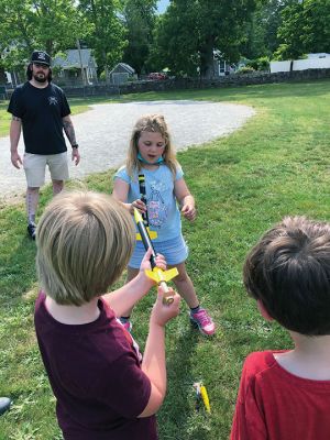 Marion Natural History Museum
The Marion Natural History Museum's afterschool group had a wonderful time setting off their rockets on June 9. Despite the blistering hot weather, the rockets were all successfully launched, and the parachutes deployed (most of the time). The students had built their rockets at home before the program with a YouTube video created by the program's presenter, Mike Cronin. 
